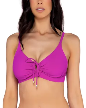 2024 Sunsets Solids Kauai Keyhole Underwire D  Bikini Top (More colors available) - 54S - Wild Orchid