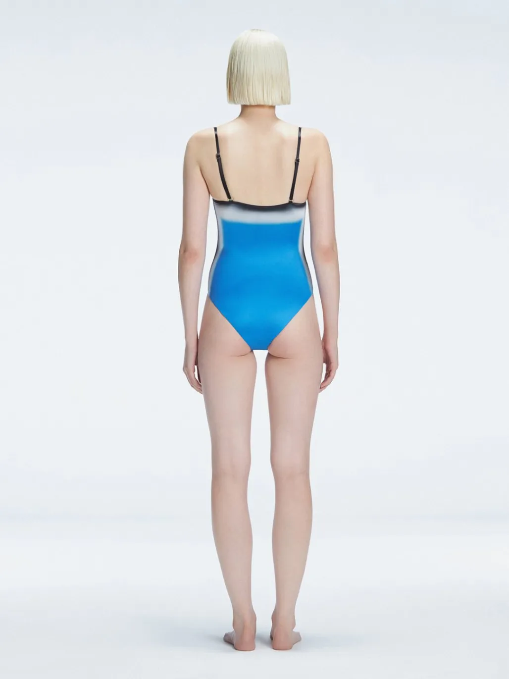 Camilla Blue Bandeau One Piece Swimsuit