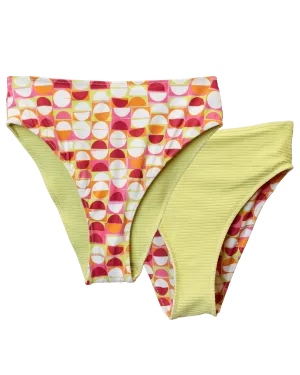 Citrus Reversible High Leg Bottom