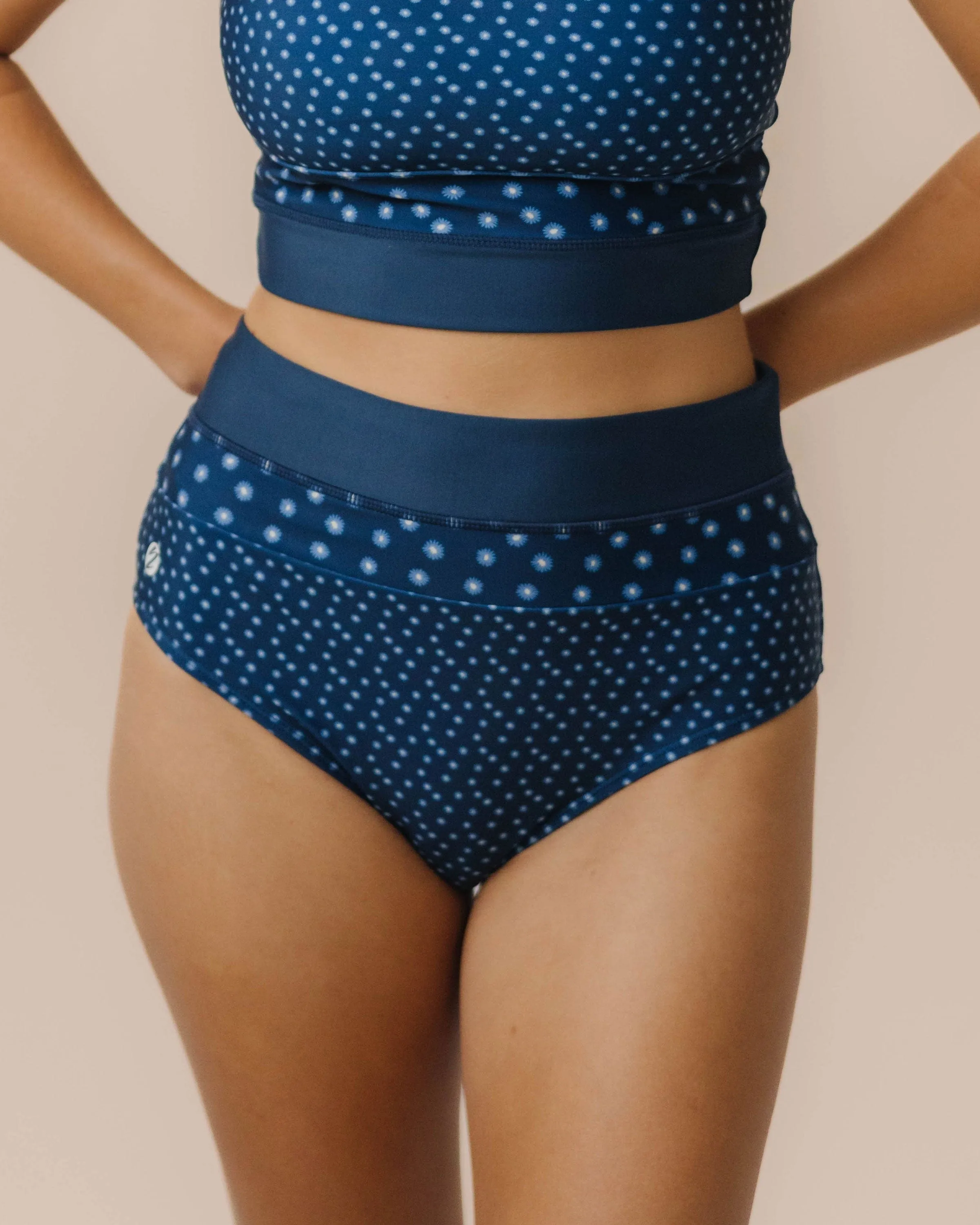 Coastal Daisy Colorblock Bottom