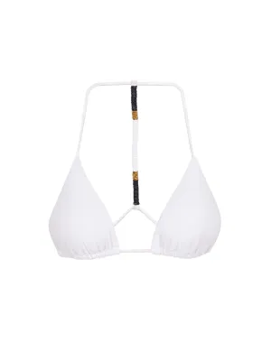 Ella Triangle Top - White