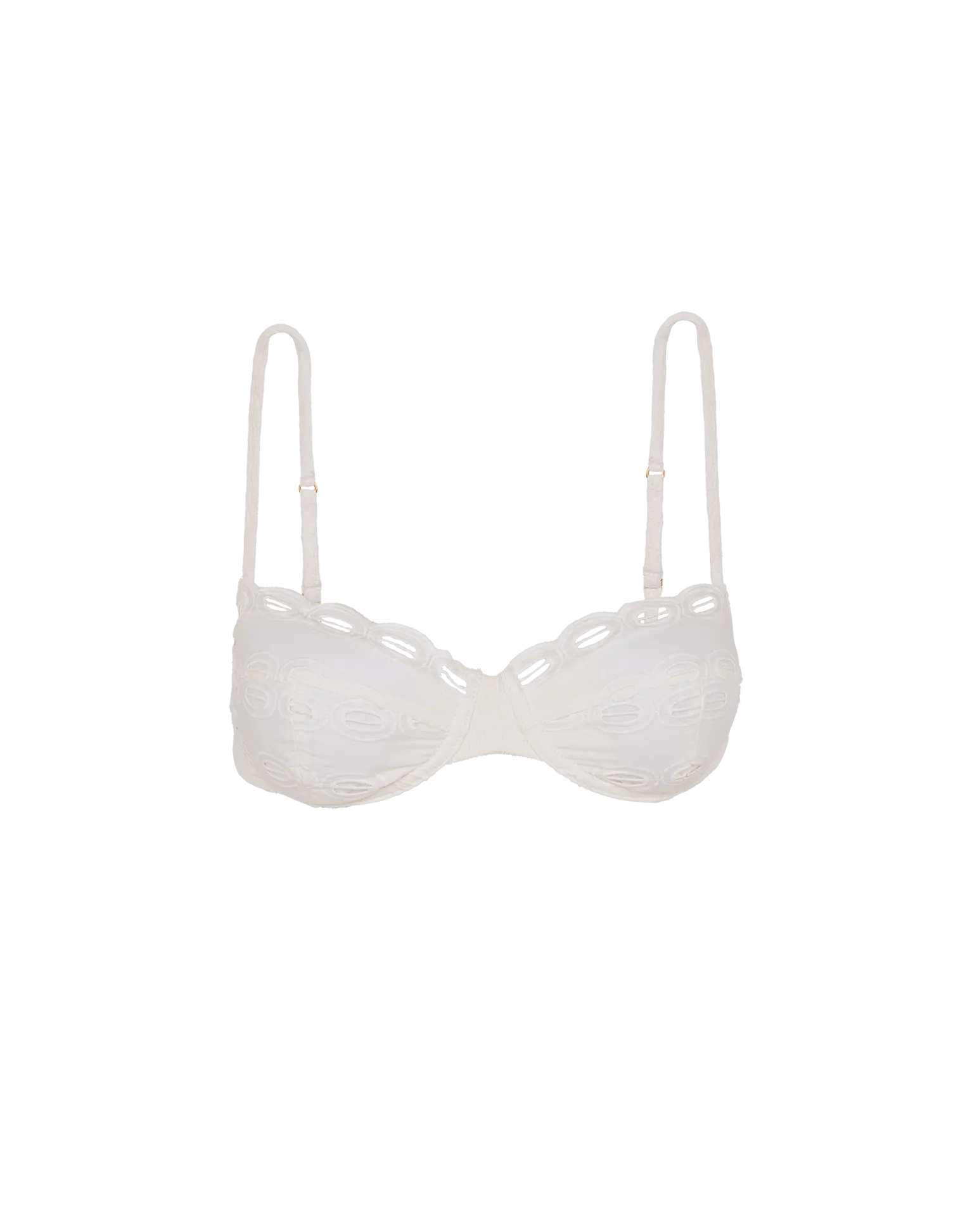 Eyelet Naya Nissi Top - White