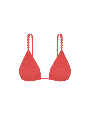Firenze Beads Parallel Tri Top - Raspberry