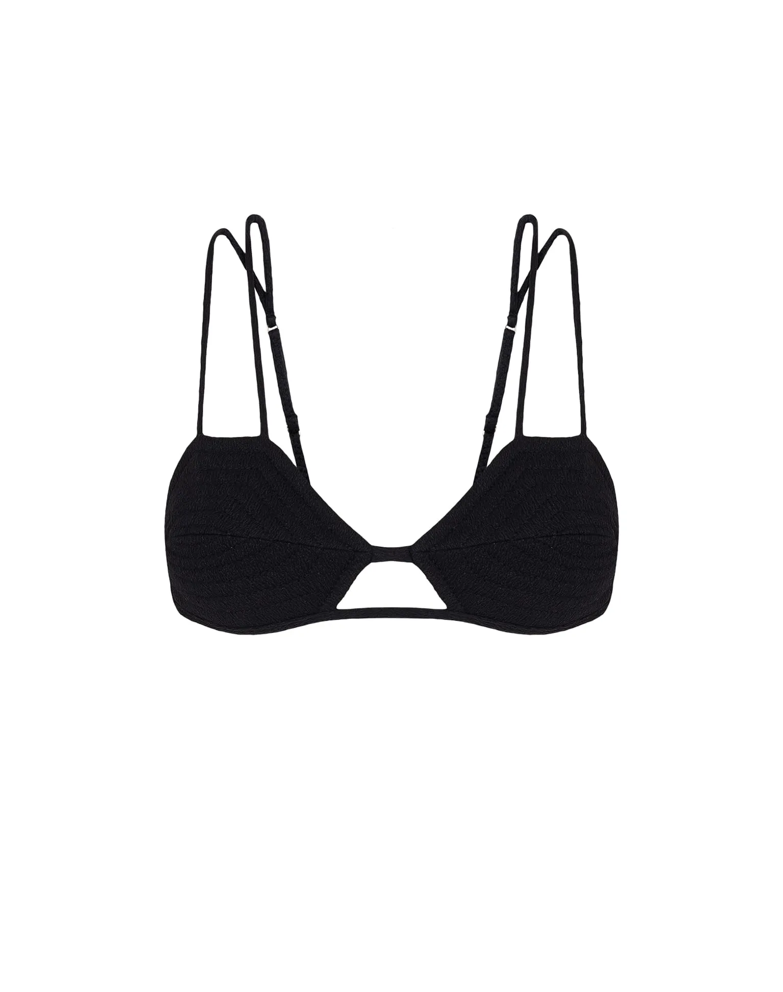 Firenze Esther Parallel Tri Top - Black
