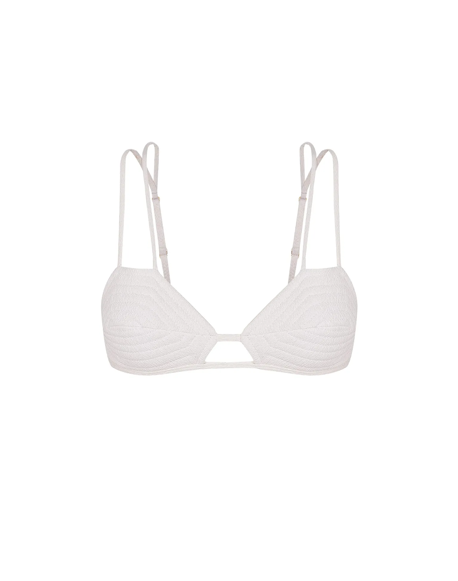 Firenze Esther Parallel Tri Top - White
