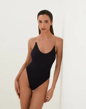 Firenze Ney T Back One Piece - Black