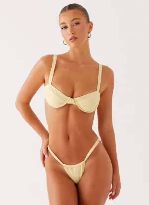 Gala Underwire Bikini Top - Yellow