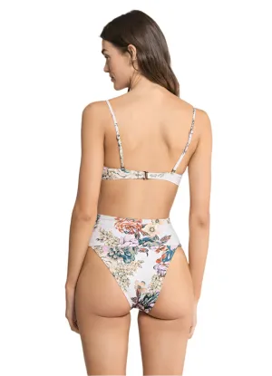 Maaji Jacobean Babylon High Rise/High Leg Bikini Bottom