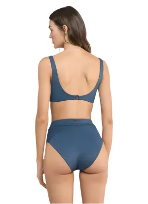 Maaji Peacock Suzy Q High Rise/High Leg Bikini Bottom
