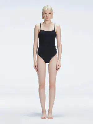 Marigold Black Corset One Piece Swimsuit