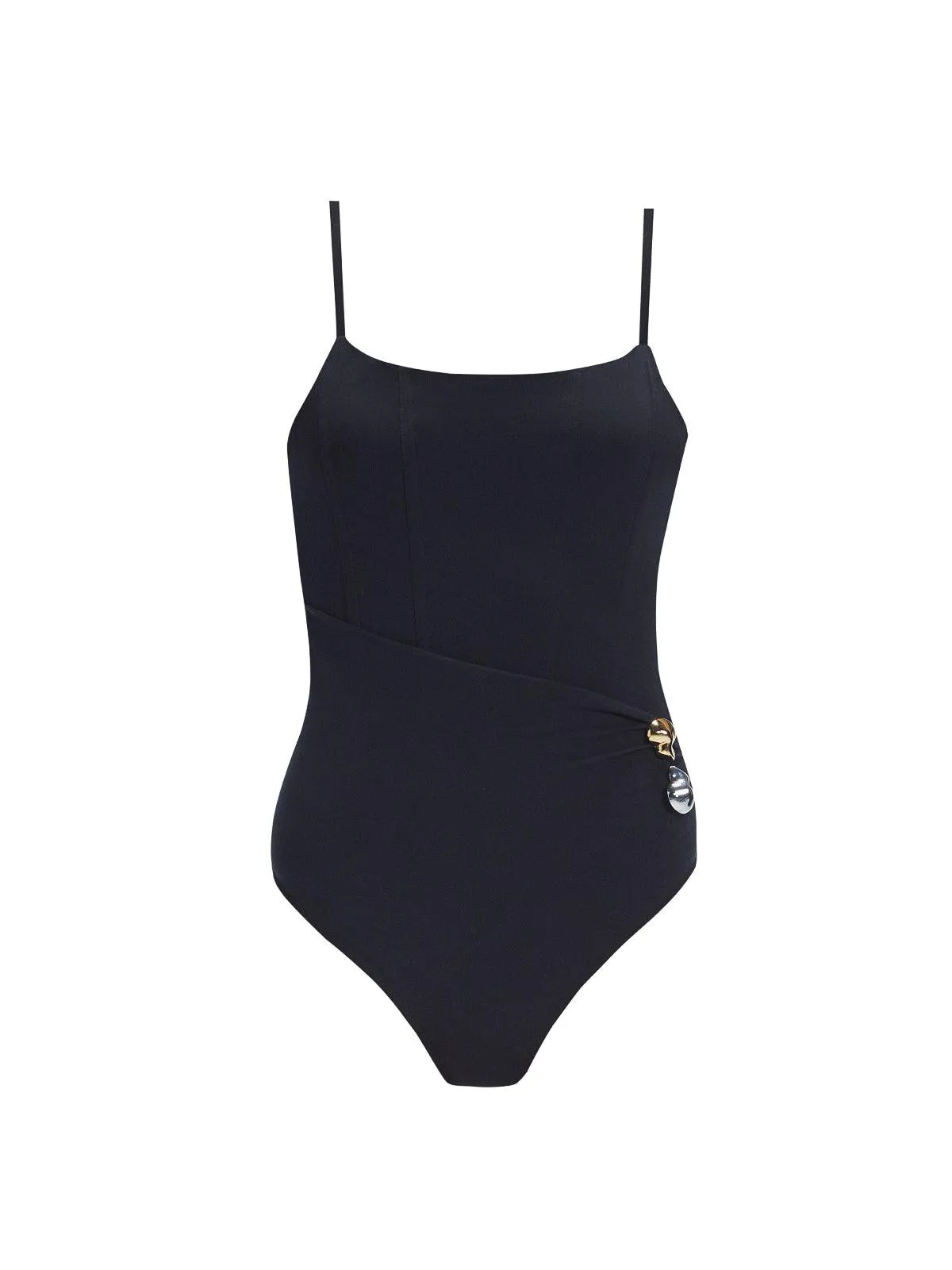 Marigold Black Corset One Piece Swimsuit