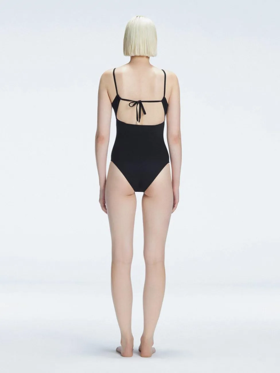 Marigold Black Corset One Piece Swimsuit
