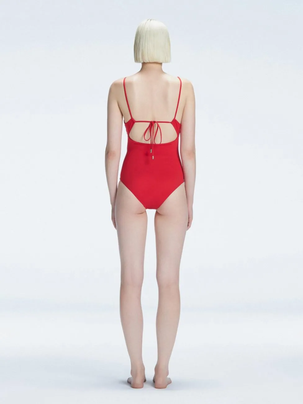 Marigold Red Corset One Piece Swimsuit