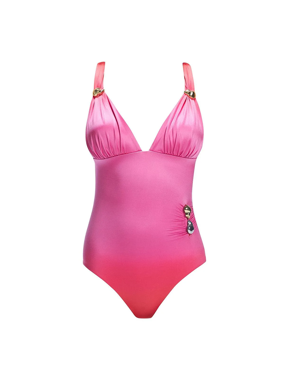 Marina Gradient V Neck One Piece Swimsuit