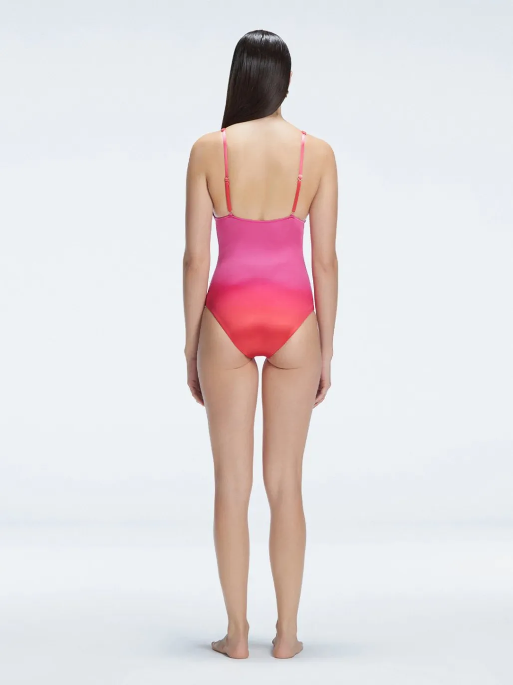 Marina Gradient V Neck One Piece Swimsuit