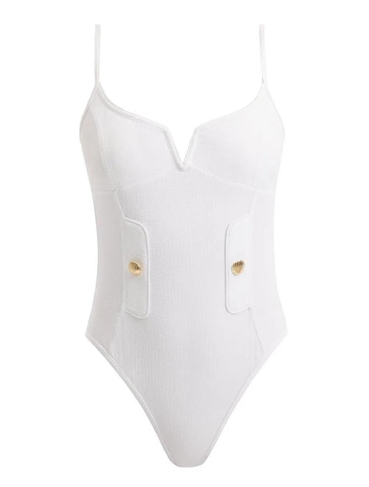 Muriel White Swimsuit