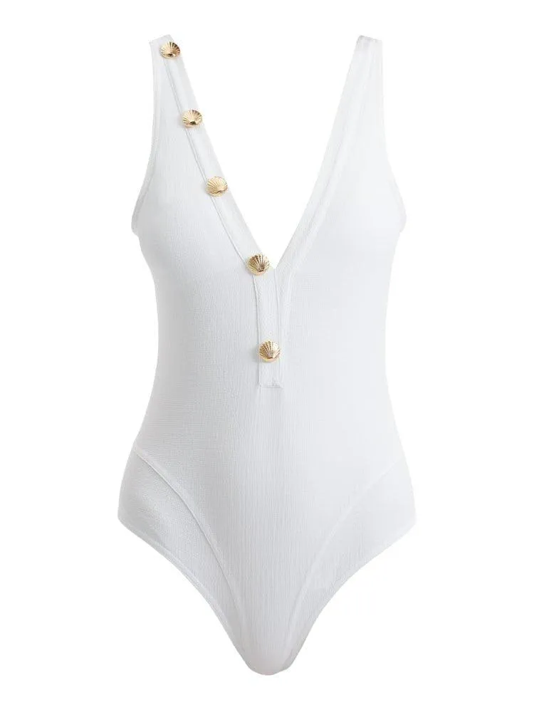 Naida White Swimsuit