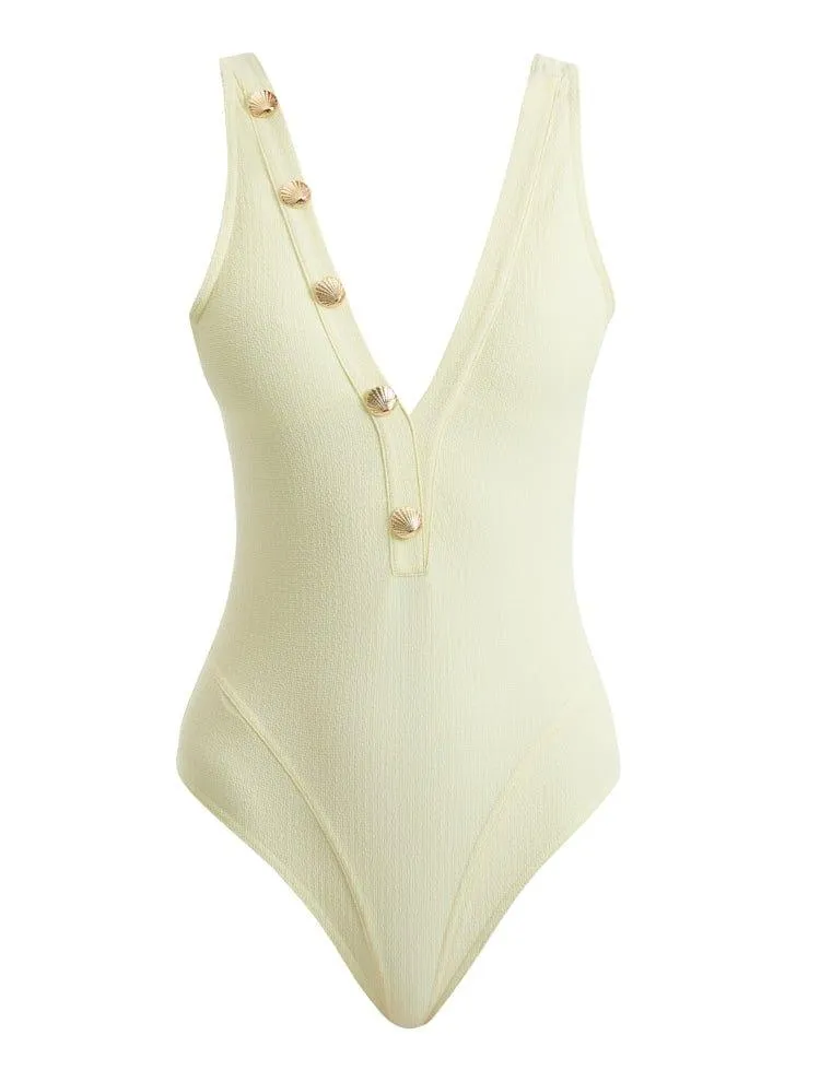 Naida Yellow Swimsuit
