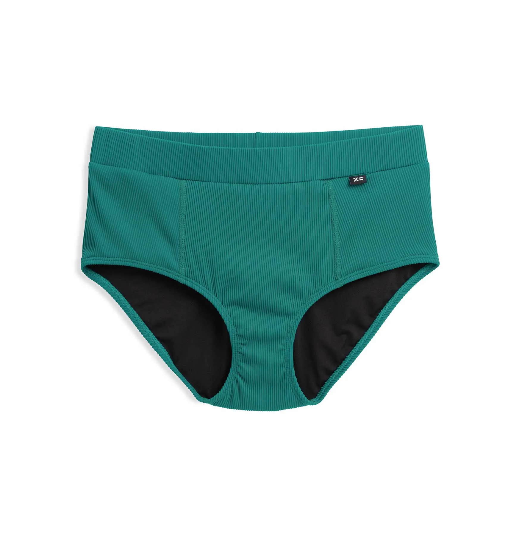 Ribbed Swim High Waisted Hipster - Parasailing
