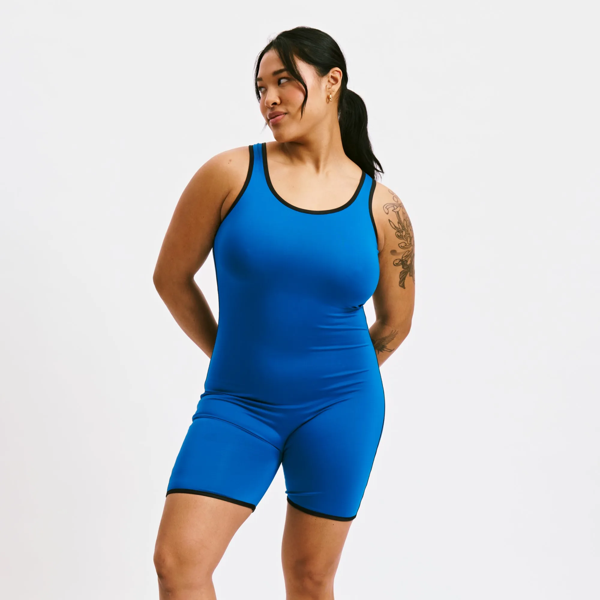 Swim 6" Reversible Sleeveless Unisuit - Marina Blue