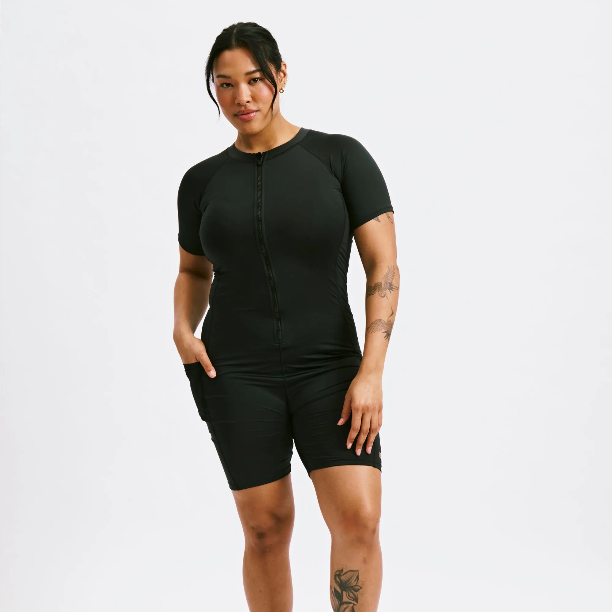 Swim 6" Unisuit - Black