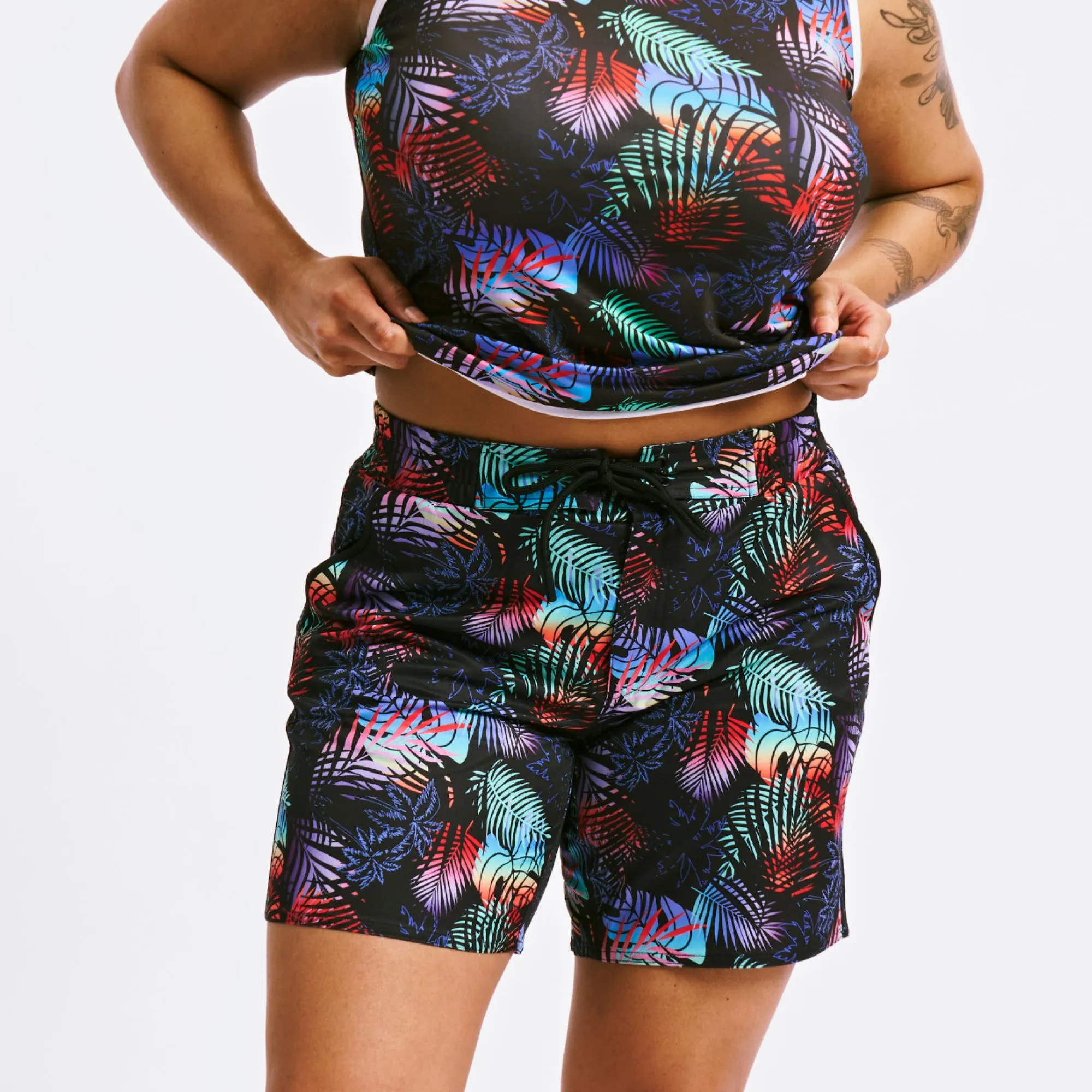 Swim 7" Heritage Board Shorts - Palm Dreams