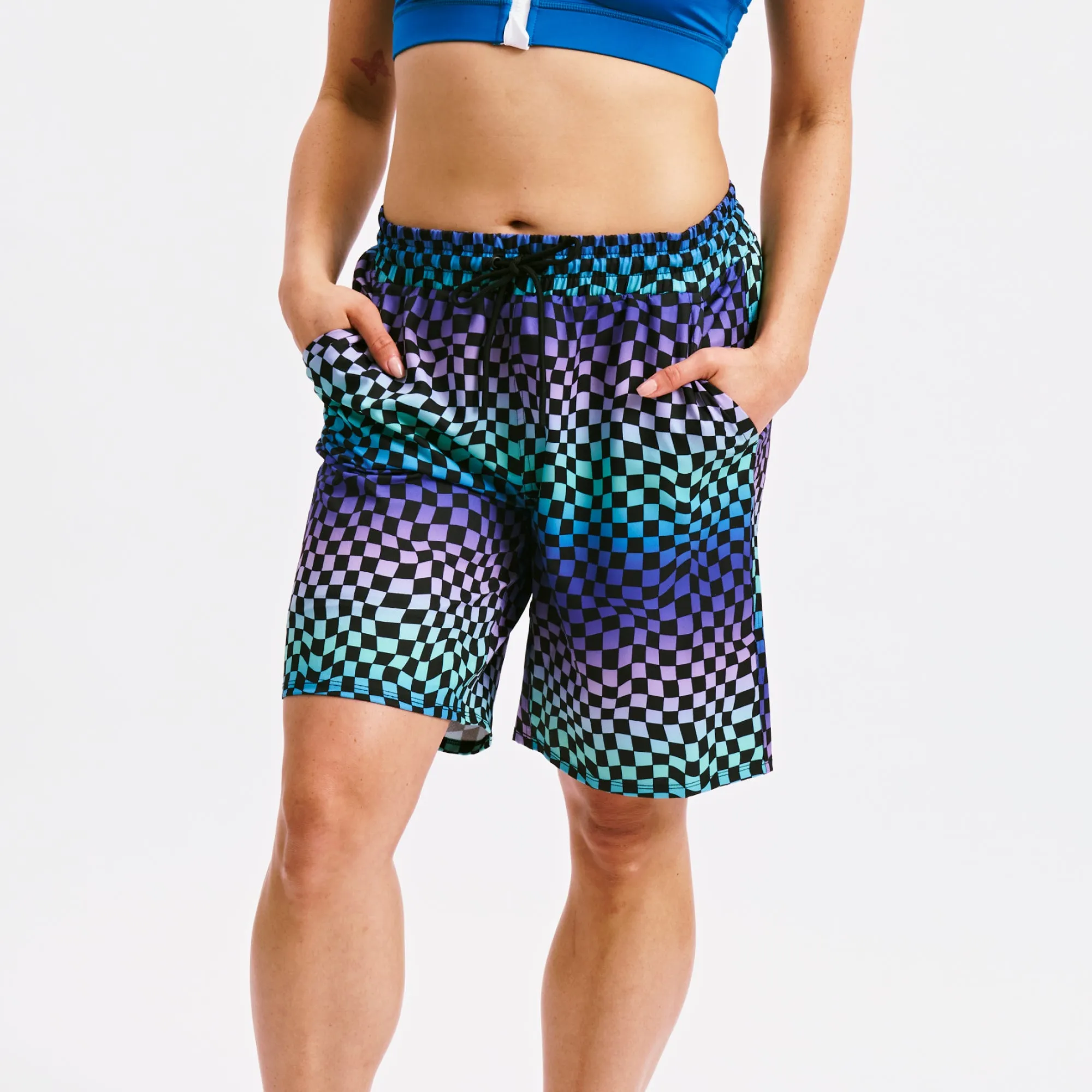 Swim 9" Lined Board Shorts - Checker Chaos