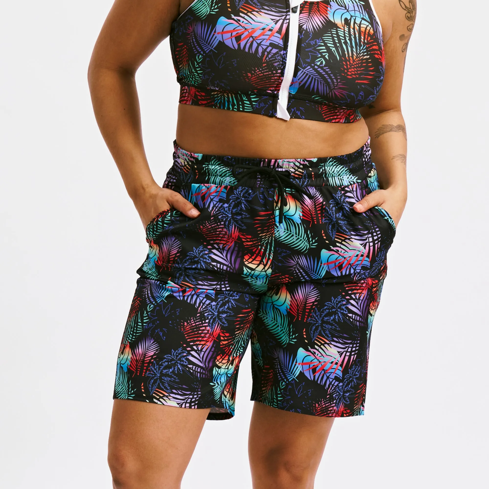 Swim 9" Lined Board Shorts - Palm Dreams