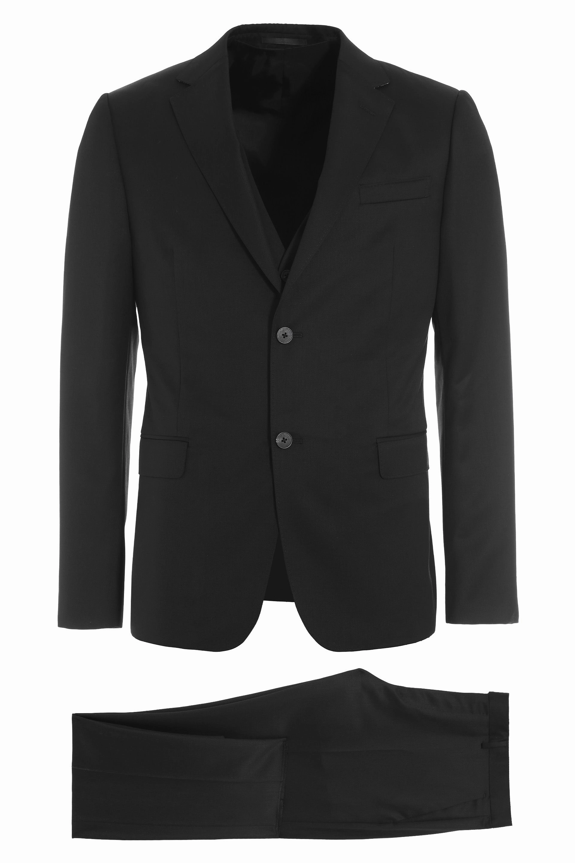 Z Zegna Three-Piece Single-Breasted Suit