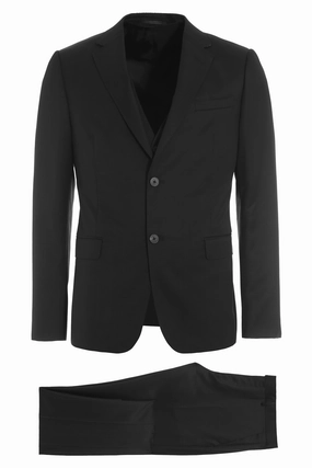 Z Zegna Three-Piece Single-Breasted Suit